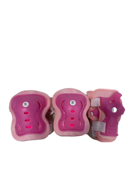 MegaFitness Παιδικό Σετ Προστατευτικών για Rollers Ροζ