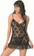 Primoda Sexy Babydoll Μαύρο
