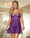 Σετ Sexy Babydoll Μωβ
