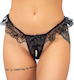 Weibliche Sexy String Auto mit Spitze & Perlen Rot