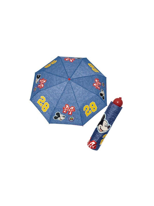 Kids Compact Umbrella Blue