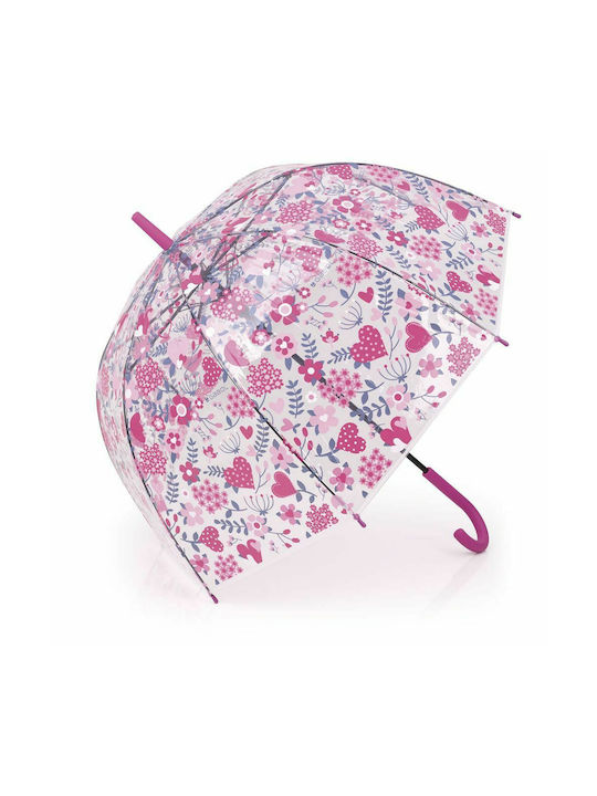 Gabol Kids Curved Handle Auto-Open Umbrella Pink