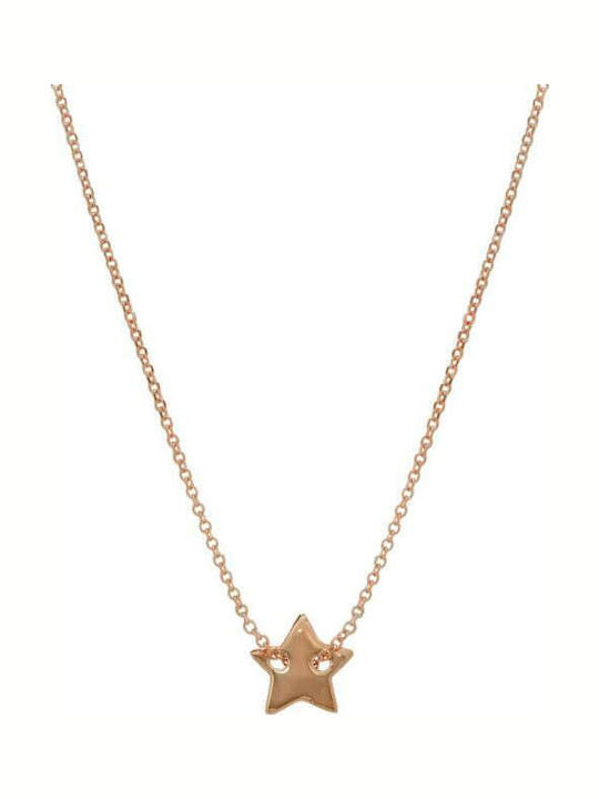 Gold Chain Kids Necklaces Star 14K TSK-22169Y