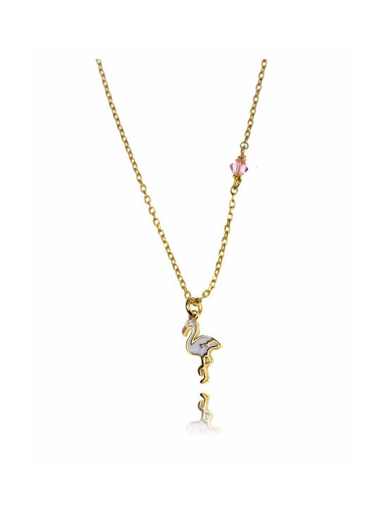 Gold Plated Silver Chain Kids Necklaces KIDK027