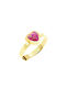 Gold Kids Ring with Design Heart 9K P-66054