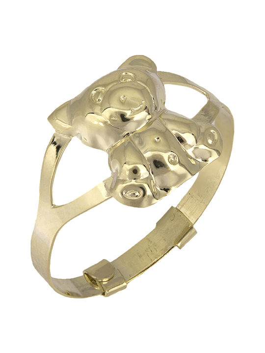Gold Opening Kids Ring with Design Animals 9K 025208