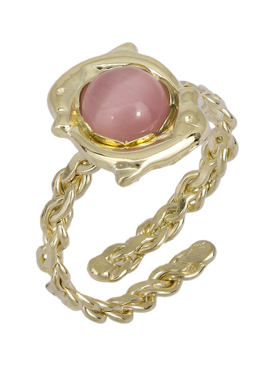 Gold Opening Kids Ring with Design Animals 9K 025206