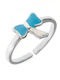 Paraxenies Kinder Ring mit Design Bogen Eröffnung aus Silber P18240