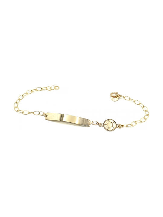 Kids Gold ID Bracelet 14K for Boy