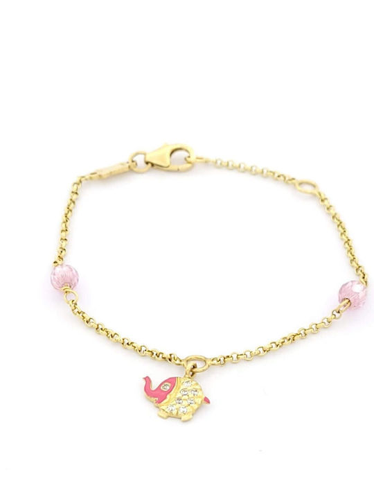 Kinderarmband Kette aus Gold 14K