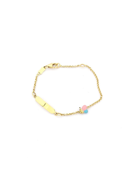 Kirkikosmima Kids Gold ID Bracelet 14K