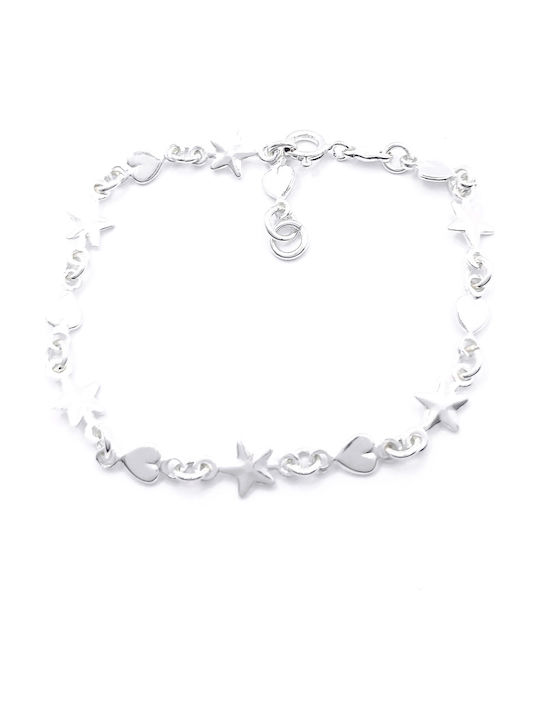 PS Silver Βραχιόλι Αλυσίδα από Ασήμι
