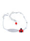 PS Silver Kids Bracelet ID from Silver with Figure