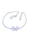 PS Silver Kids Bracelet Chain from Silver with Butterfly