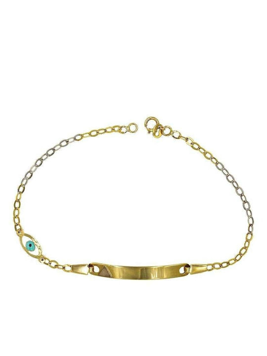 Roloi Kaliamanis Kids Bracelet ID with Evil Eye