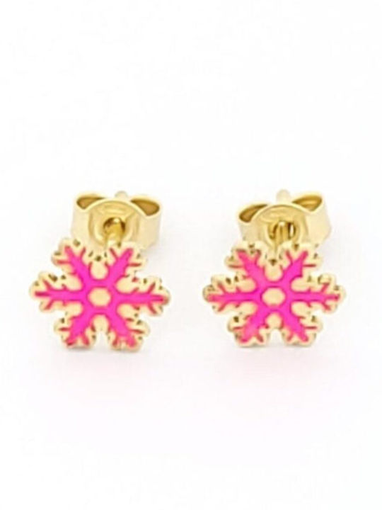 Kirkikosmima Gold Plated Silver Studs Kids Earrings