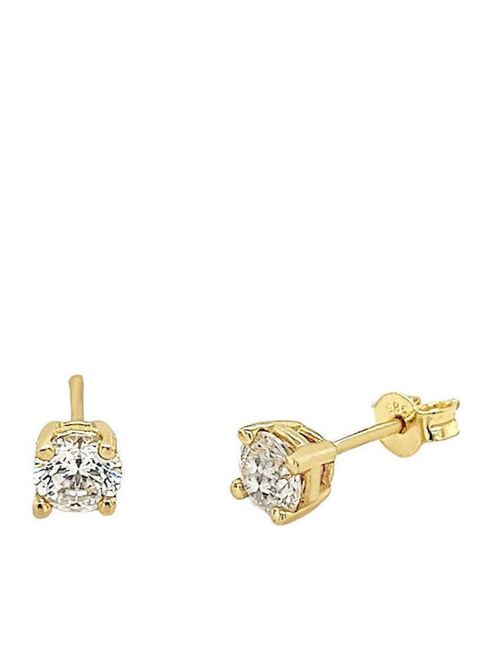Xryseio Детски Обеци Studs с камъни от Злато 14K