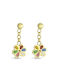 Gold Pendants Kids Earrings 14K