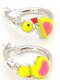 Kids Earrings from White Gold 14K