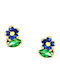 Gold Studs Kids Earrings 9K