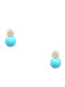 Kids Earrings Studs with Stones from Gold 14K