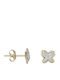 Gold Studs Kids Earrings Butterflies 9K