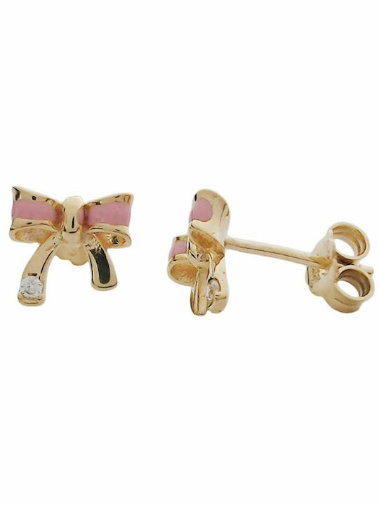 Gold Studs Kids Earrings 14K