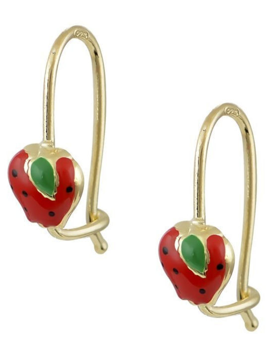 Papoulidis Jewellery Gold Plated Pendant Fruits Made of Silver