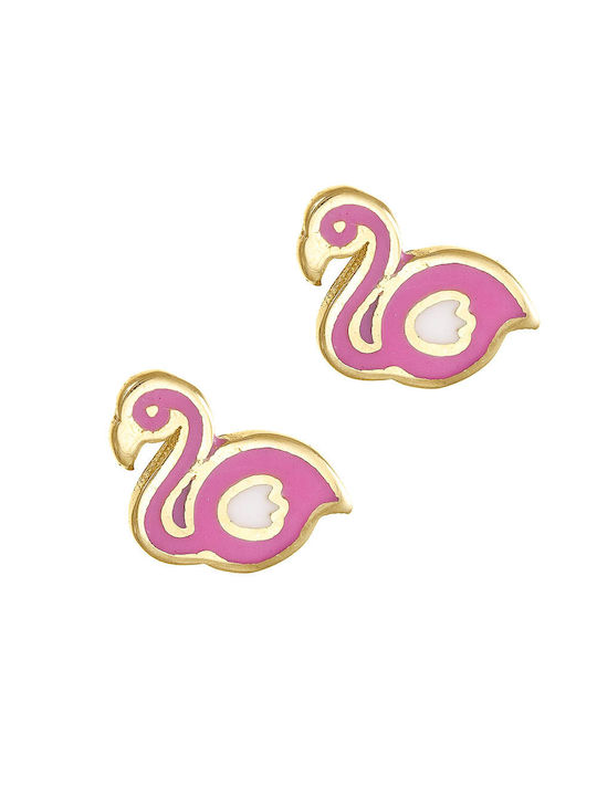 Papoulidis Jewellery Gold Studs Kids Earrings 14K