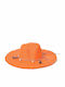 Frauen Korbweide Hut Floppy Orange