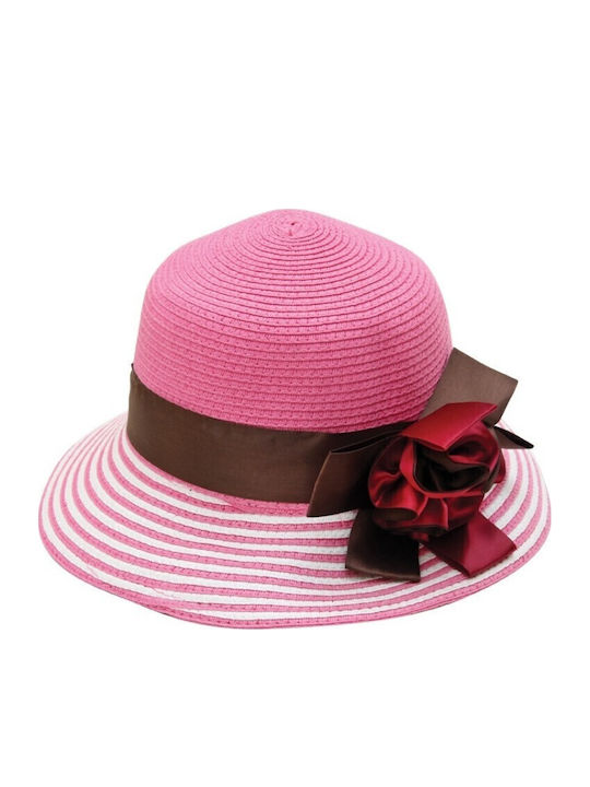 V-store Wicker Women's Hat Fuchsia