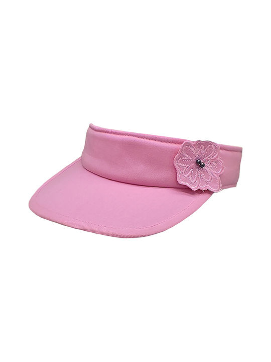 Fabric Women's Visor Hat Pink