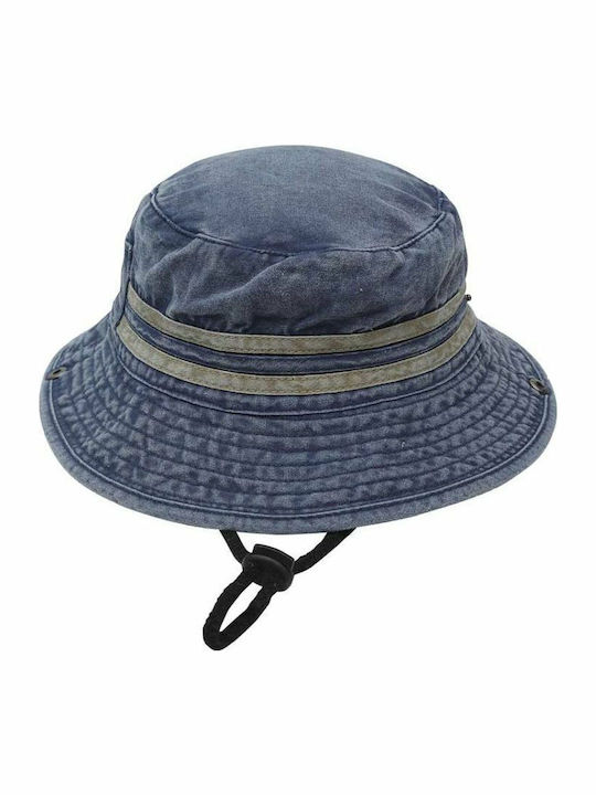 Herren-Hut Safari-Stil Blau
