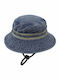 Herren-Hut Safari-Stil Blau