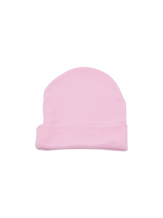 Kids Beanie Fabric Pink for Newborn