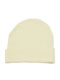 Kinder Mütze Stoff Beige