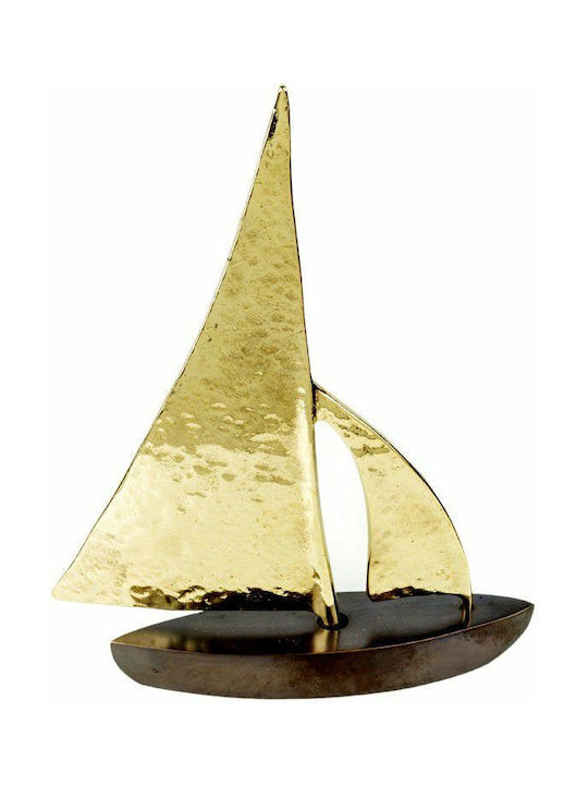 Metallic Miniature Ship 14x4x19cm