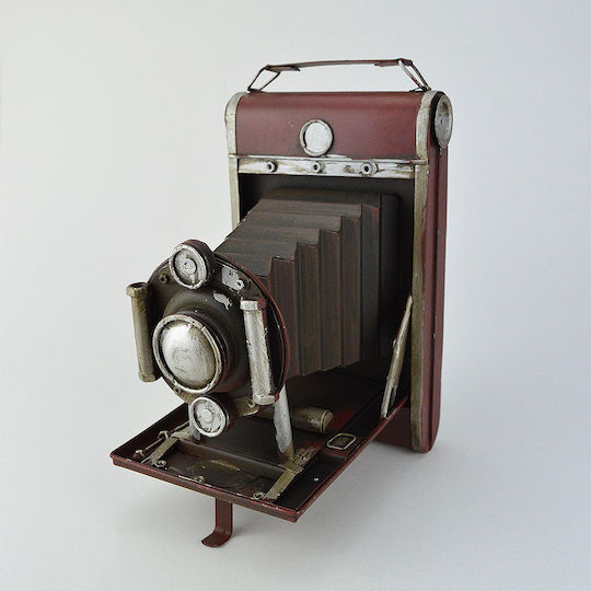 Aparat Foto Decorativ Metal 15.5x12.5x21cm 1buc