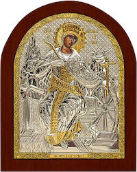Silver Axion Image Saint Catherine Silver 16x16cm