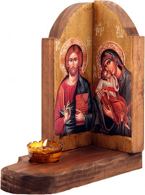 Wooden Holy Mary Icon 30x34cm