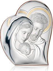 Valenti Saint Icon Virgin Mary Holding the Infant Silver 9x11cm