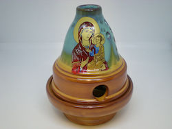 Ceramic Tabletop Vigil Oil Lamp 12x12x14cm 247482