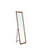 Floor Mirror with Brown Wooden Frame 148x39cm