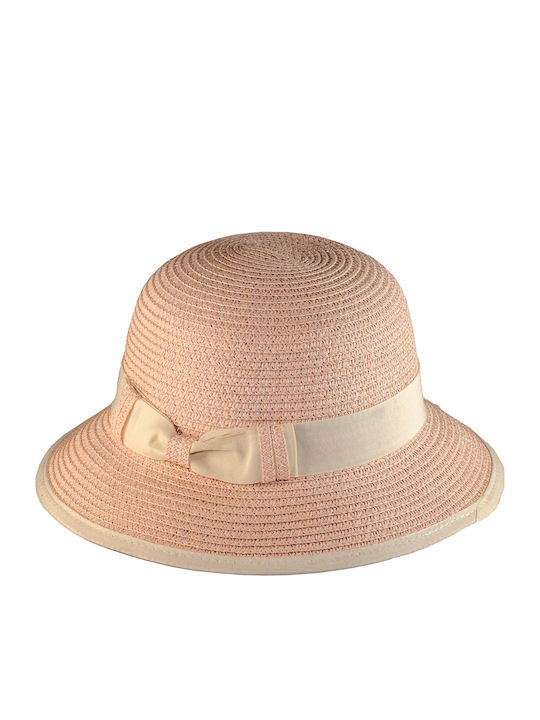 Kids' Hat Straw Pink