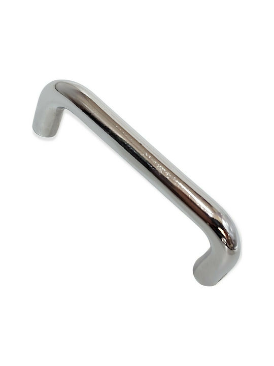 Handle Furniture made of Metallic & Zamak in Silver Color 74mm (Center Distance 64mm) 4001-064-INO 1pcs