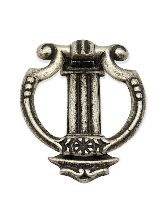 Pamar Antic Mâner Mobilier din Zamak & Metal în Culoare Argintiu 0725-ARG1 1buc