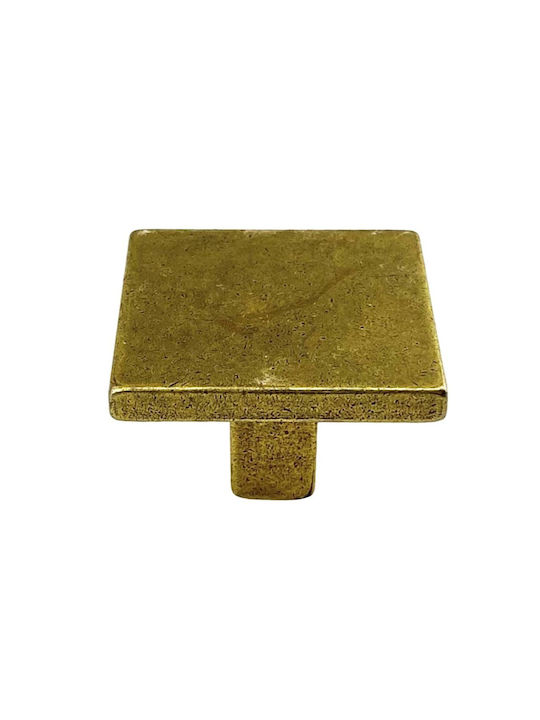 Herrajes Palencia Antik Knopf Möbelgriff aus Metallisch in Gold Farbe 4944-40-ANTIQUE 1Stück