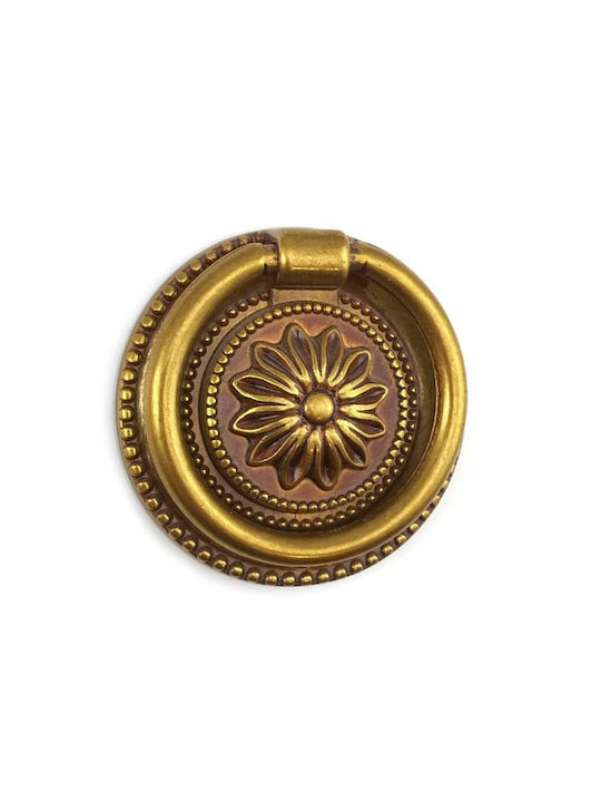 Besana Antique Knob Furniture made of Metallic in Bronze Color D55mm 151193 1pcs