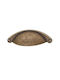 Poliplast Antique Knob Furniture Flush Handle made of Plastic in Bronze Color 202-98#BRONZE# 1pcs