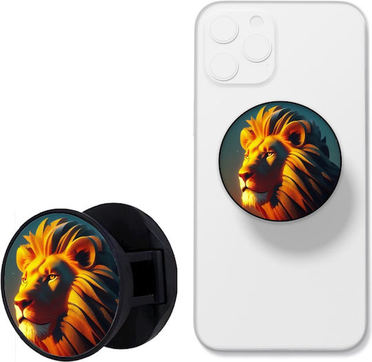 Phoneclub Pop Socket for Mobile Phone Grip Stant Ring Orange